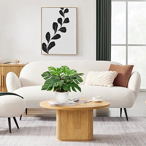 Hollyone Artificial Monstera Plant Faux Monstera Deliciosa Plant Potted Fake Tropical Plants in Pot for Indoor Outdoor Home Decoration - Image 4