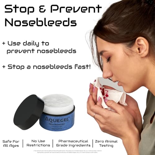 Aquegel Nasal Moisturizer (Original Unscented), 12-Hour Nasal Moisture Relief, Water-Based Nose Gel, Oxygen Therapy Moisturizer, Dry Nose, Dryness, Nosebleeds, Cannula, Saline Gel - Image 6