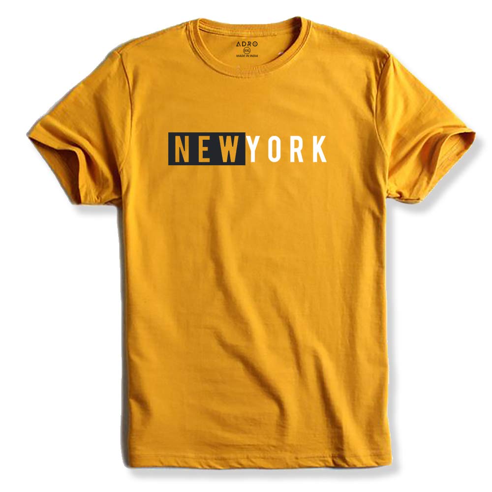 ADROMen's Printed Regular Fit T-Shirt