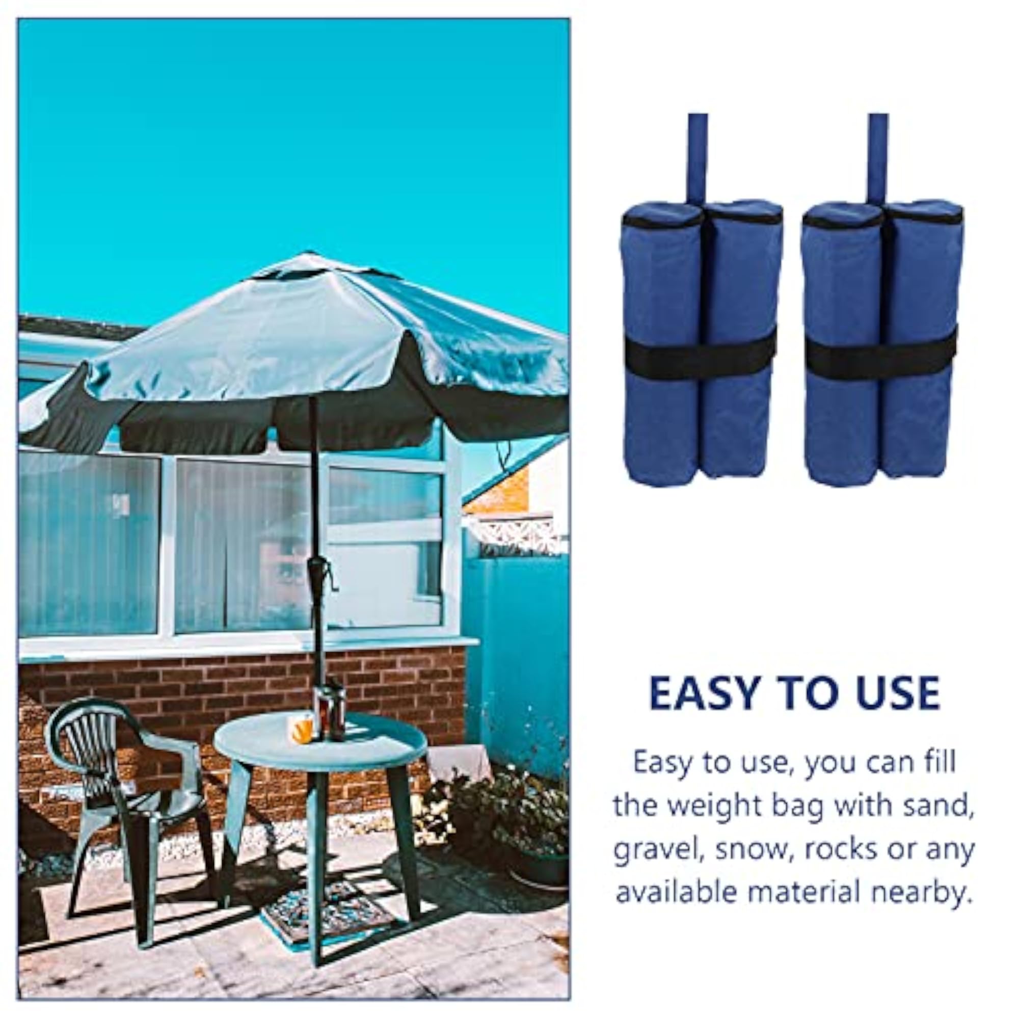 2Pcs Canopy Weights Sand Bag Tent Weights for Outdoor