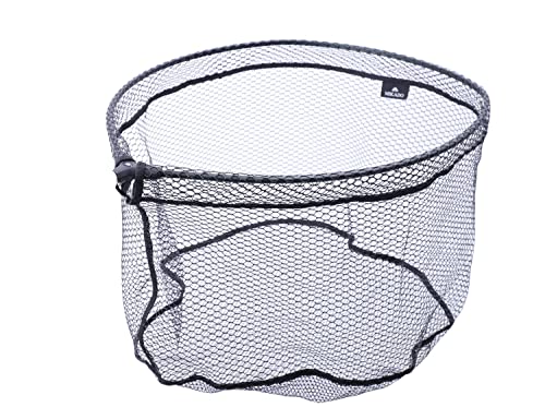 Mikado Tête d'épuisette caoutchoutée 60 x 50 cm avec cadre en aluminium Landing NET mailles 10 mm