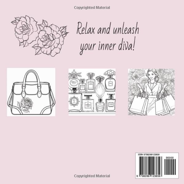 Treat Yourself Coloring Book: A Coloring Book Celebrating the Luxuries you Deserve in Life image 3