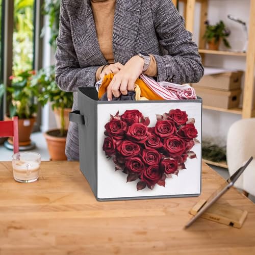 Organiseur de rangement pliable en forme de cœur pour armoire encombrée - 8