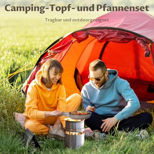 BEZIA Pots and Pans Set with Healthy Ceramic Coating, Pan Set with Removable Handles, Induction Pan Set - Image 2