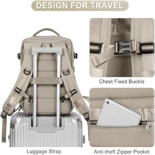 Levettevac Backpack, Levette Bag Travel, Waterproof Large Capacity with Separate Compartment, for Women and Men (Purple)2