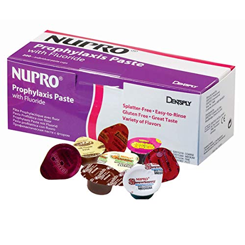 Dentsply 801213 Nupro Prophy Paste Unit Dose Cups Coarse Grit Mint Without Fluoride 200/Pk