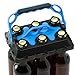 Produktbild CLICK-IT BOB The Bottle Buddy Flaschenträger I Trage-Hilfe für bis zu 6 Bier-Flaschen I cooles & praktisches Gadget für Deine Party - für 0,33 l Glas-Flaschen I Bottle Carrier (schwarz/blau)