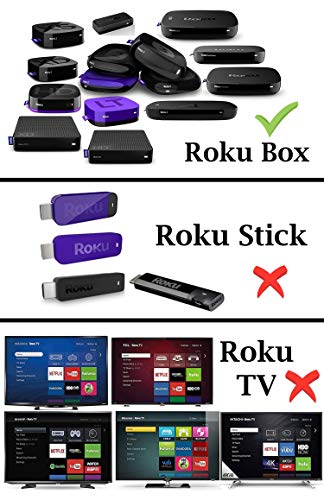Amaz247 Standard Ir Remote For Roku 1,2,3,4 (Hd, Lt, Xs, Xd), Roku Express, Roku Premiere, Roku Ultra; Not For Roku Stick, Not For Roku Tv, No Tv Power Button And Volume Button #TOP5