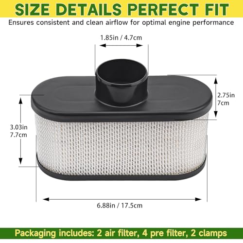 Image of 2 Pack FR691V Air Filter 11013-0752 Pre Filter 11013-7046