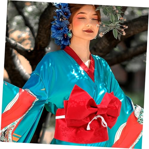 GALPADA 1Pc Japanese Kimono Waist Belt with Bow Vintage Yukata Girdle for Ladies Elegant Accessory for Wedding and Party Lightweight and Comfortable Design3