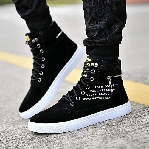 ZDLJYL Mens Fashion Walking Lace Up High Top Shoes Stylish Running Athletic Casual Sneaker Hip Hop Shoes for Men3