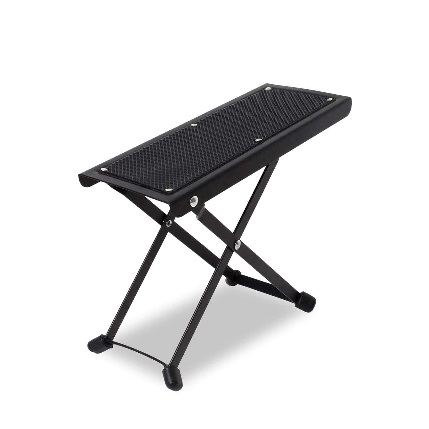 MAX SoloArt Guitare Acoustique Classique avec Support de Guitare et Repose-Pied - Noir, Idéal pour Débuter la Guitare