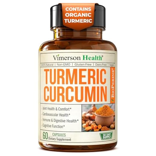 Turmeric Curcumin with Bioperine Joint Pain Relief. Anti-Inflammatory, Antioxidant Supplement with 10 milligrams of Black Pepper for Better Absorption. Natural Non-GMO. 60 Capsules
