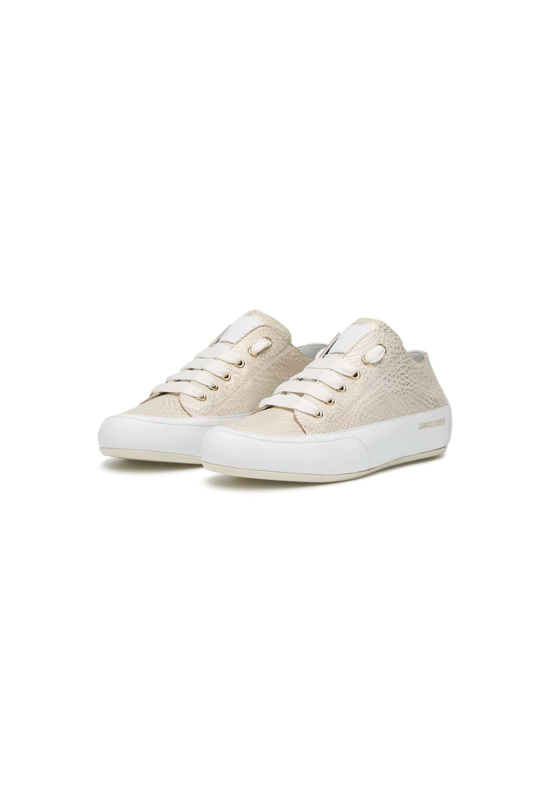 Candice Cooper Rock Chic S-Zapatillas Deportivas de Piel-Blanco