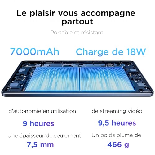 Ugee UT2 Tablette Autonome avec Ecran 2K de 10,36 Pouces et Finition NanoMatte, Tablette Portable avec U-Pencil, 6GB+128GB, Android 14, 7000mAh, 8MP+8MP, Corps en Métal – vue 9