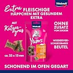 Vitakraft Cat Yums, Katzen Leckerli, weicher Katzensnack gefüllt mit Huhn und Katzengras, im wiederverschließbaren Beutel, ohne Zusatz von Zucker (1x 40g) – Bild 2