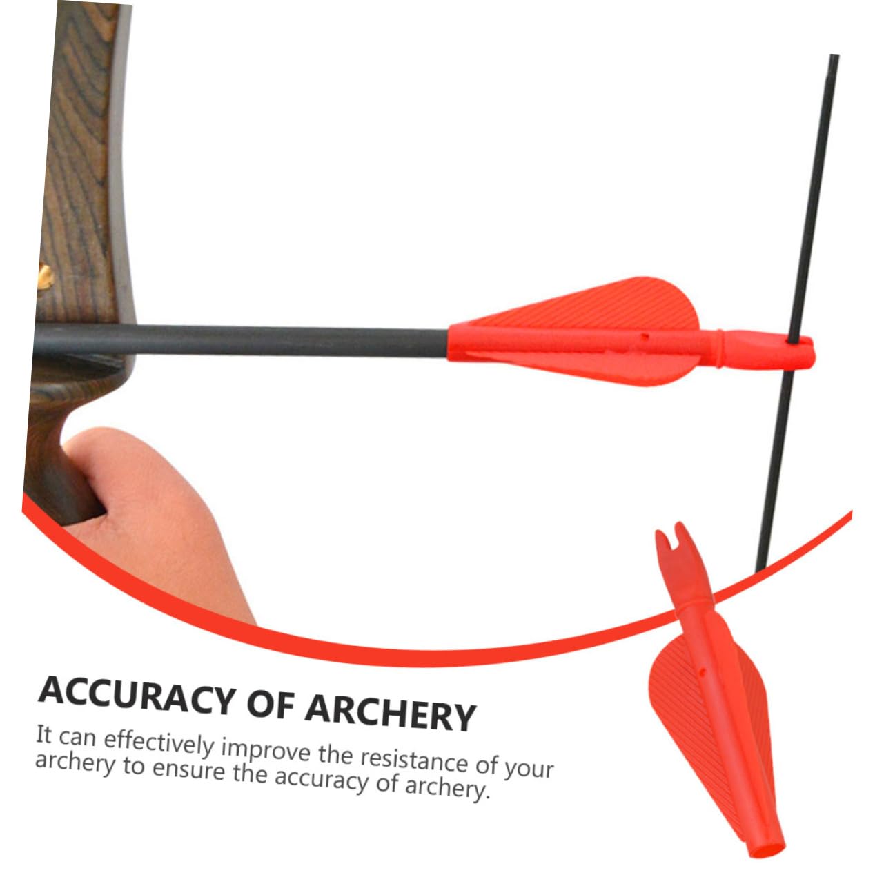 BESPORTBLE Resistant Arrow Nock 10pcs Plastic Tail Archery Training Accessories Arrows