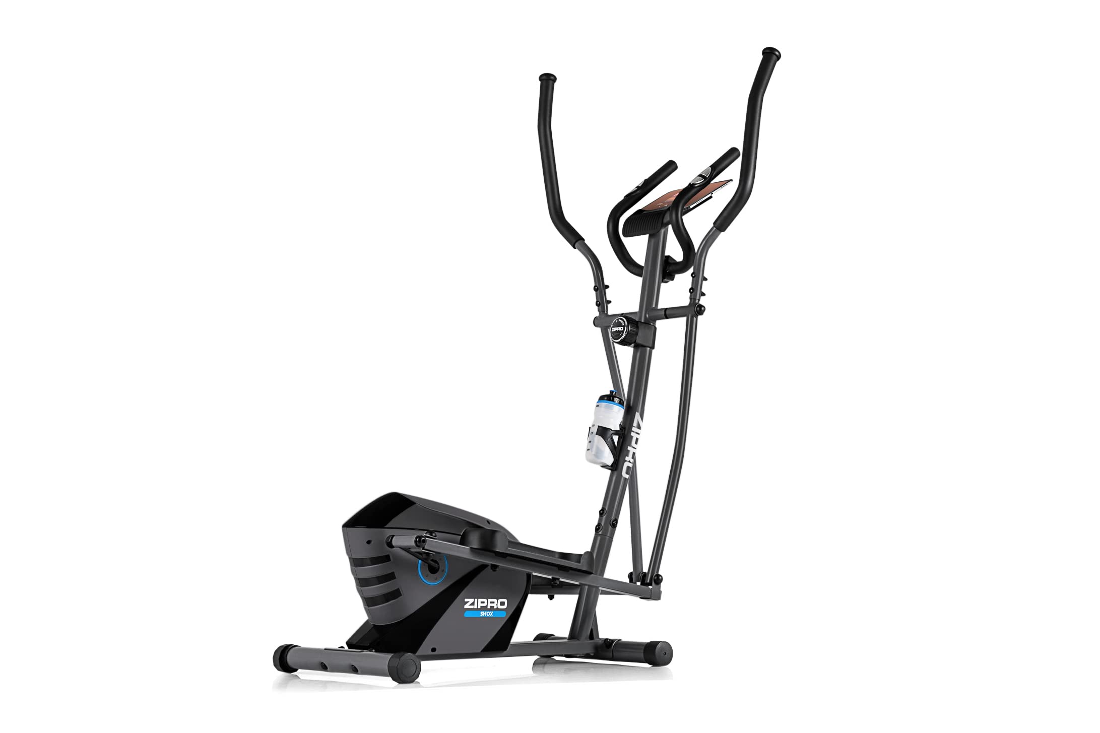 Zipro Crosstrainer Shox, elliptique jusqu'à 120 kg, équipement d'entraînement Cardio à Domicile, Appareil de Fitness, Machines d'exercice, vélo elliptique, 8 Niveaux de résistance