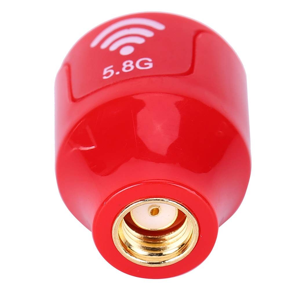 Antena 3dBi de 5.8Ghz, Antena FPV omnidireccional Antena ABS de 5.8Ghz Antena FPV de Largo Alcance Ancho de Banda de 100MHz para FPV Racing Drone RC(Red, Bore)