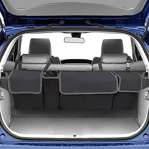 Car Boot Organiser - 2 In 1 Car Backseat Hanging Storage Bag Trunk Organizer Multipurpose For Suv Vans Cars Trucks