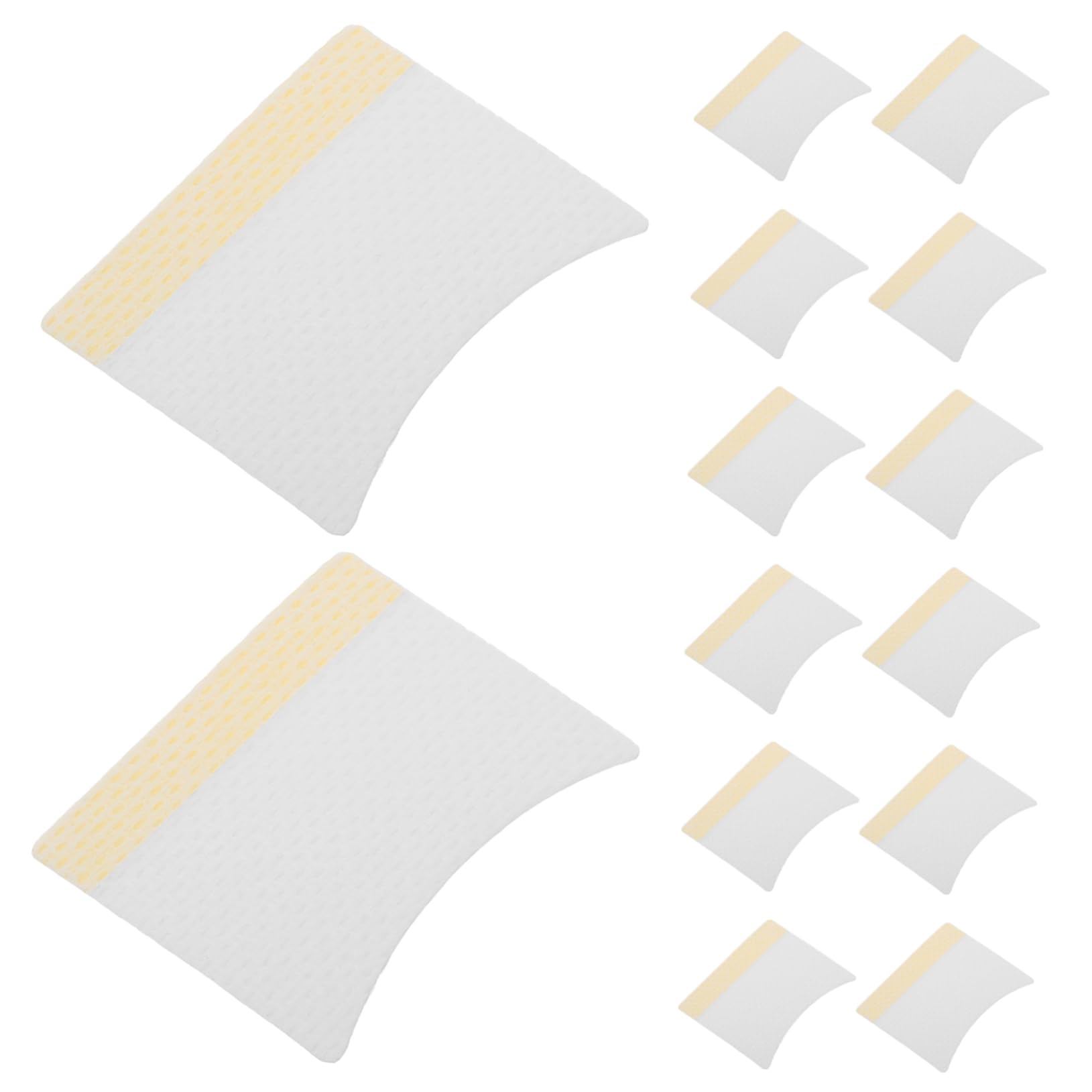 FOMIYES Facial Pads for Makeup Removal 40pcs Square Cotton Rounds for Lash Extension Care