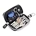 Men Leather Zip Around 6 Hook Key Case Car Key Holder Wallet