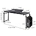BFDIEEM Overbed Table with Wheels Laptop Desk Cart Table Over The Bed Table Adjustable Height and Length for Hospital and Home use