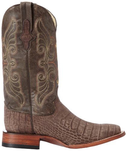 Ferrini Men's Print Suede Alligator S-Toe Western Boot,Taupe,10.5 D Us #TOP5