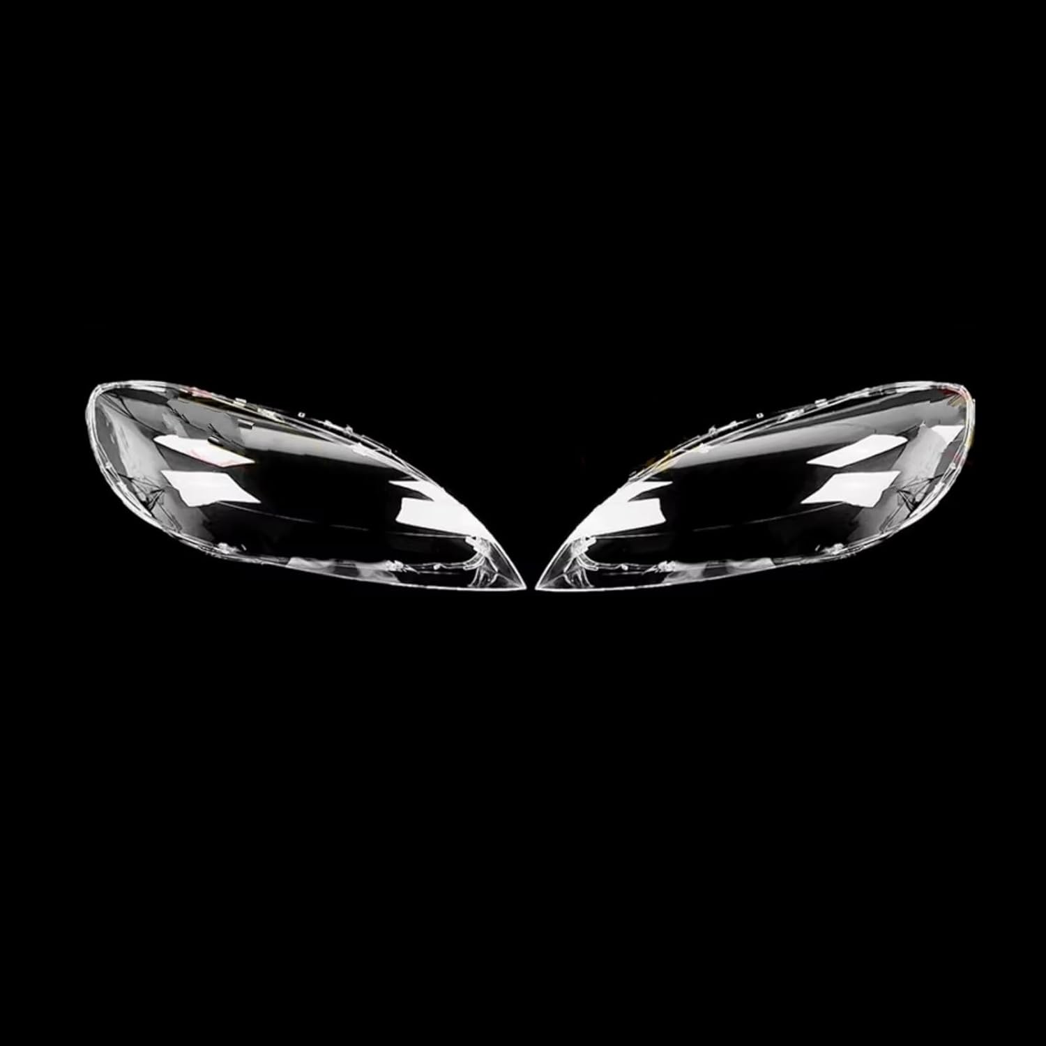 Clear Glass Headlamp Lens Compatible With Volvo For V40 2017 2018 2019 Car Headlight Cover Lens Headlamp Shade Automobil Parts Accessori Replacement(1 pair)