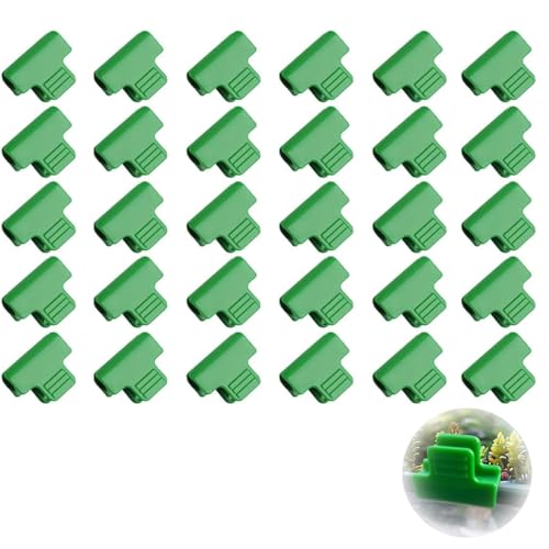 BRITECO 30 PCS Greenhouse Clamps 11mm, Durable Garden Hoops Clips for Netting, Plant Support Clips, Reusable Plastic Clamps for Securing Greenhouse Film and Shade Netting