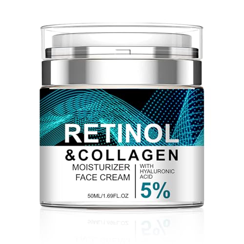 Retinol Cream Hydratant Visage, Crème Anti-âge au...