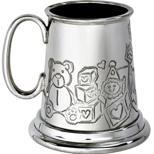 Jarro de peltre de cuarto de pinta para nieta I LUV LTD 4