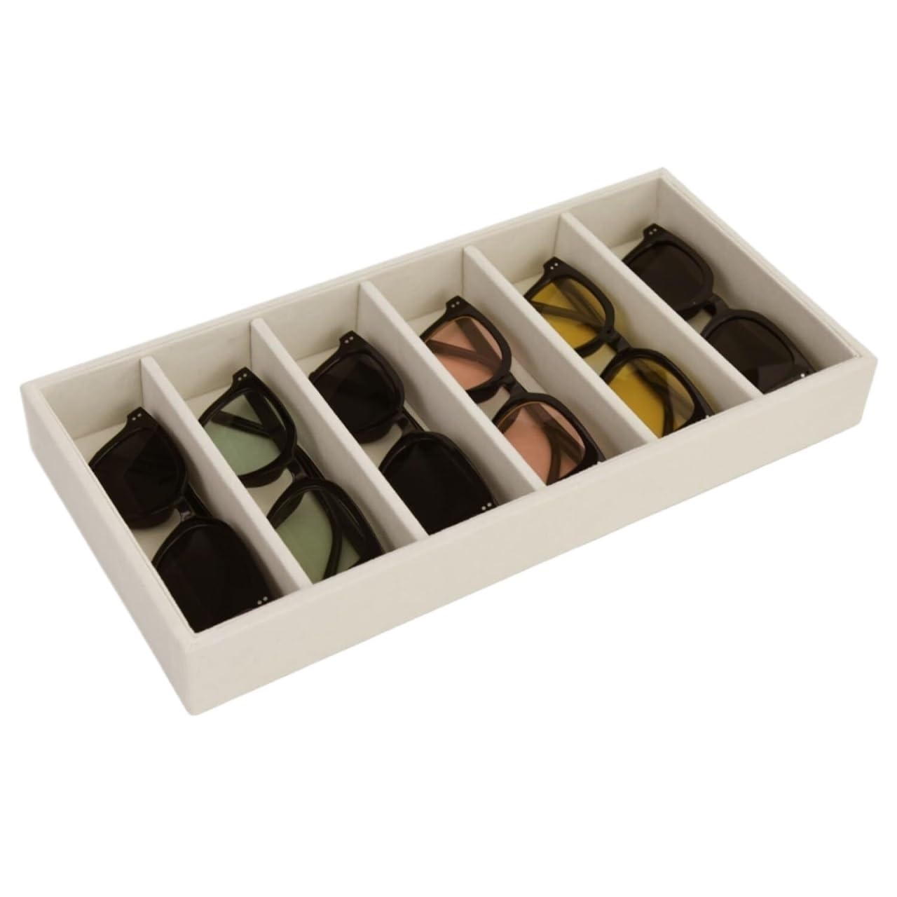 Brillenbox Vielseitig Samt Brillenhalter Tablett Aufbewahrung Brillen Organizer Schublade Display Sonnenbrillen Aufbewahrung