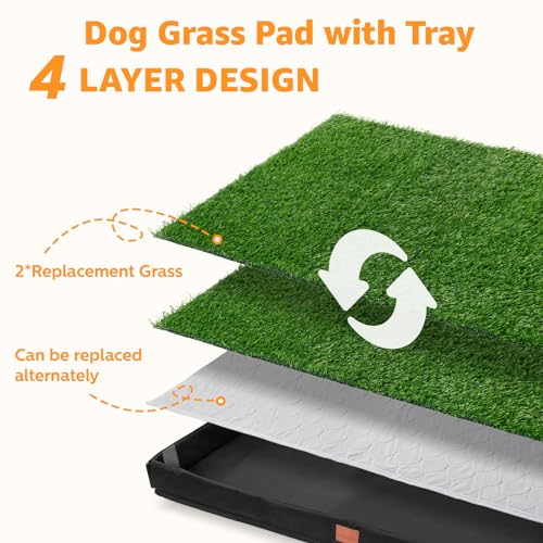 image for LOOBANI Dog Litter Box, Grass Pads for Dog, Dog Turf Potty Outdoor Ind