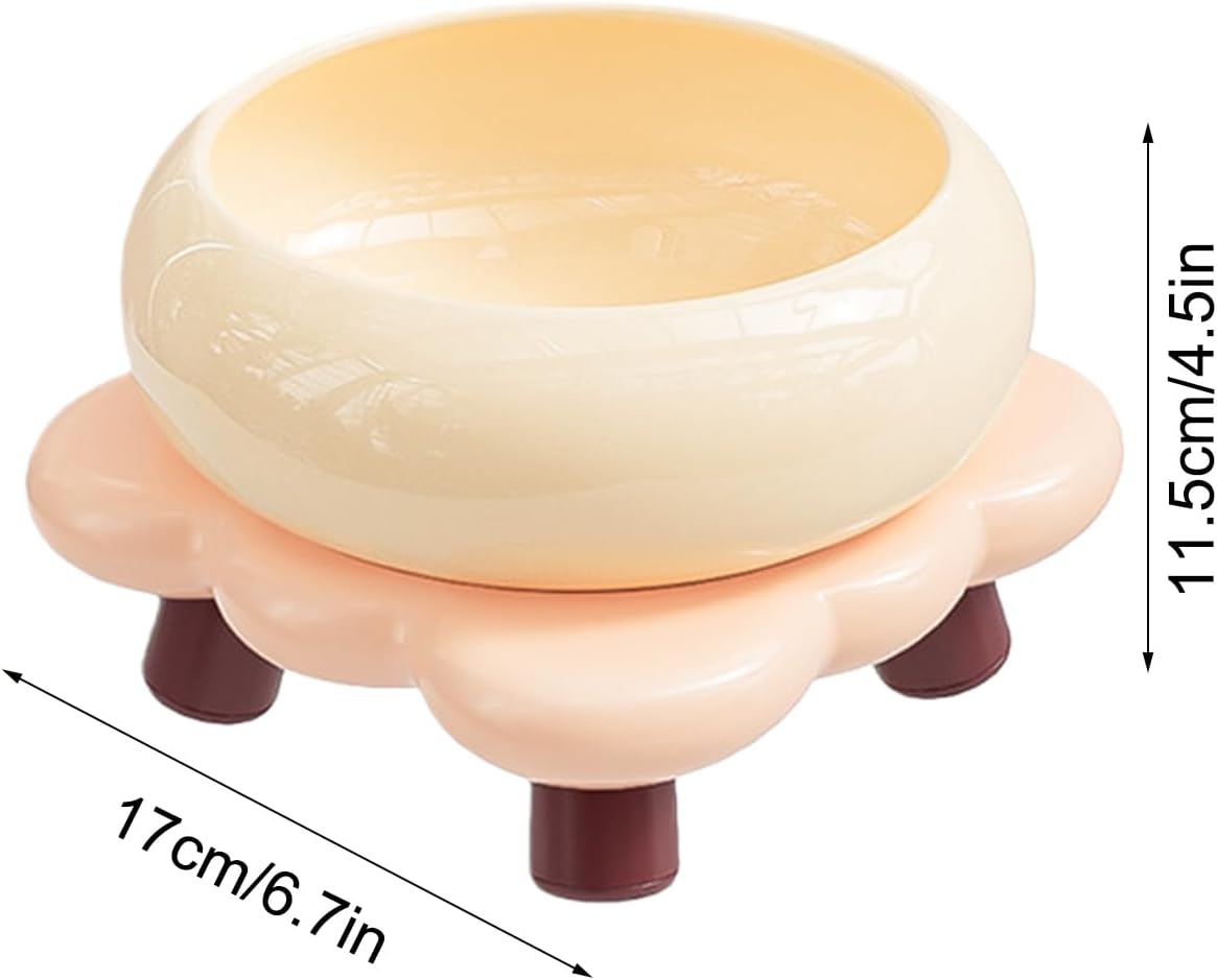 Bowls for Small Animals, Heavy Ceramic Non-Slip Design, 17x17x11.5cm, Hamster Feeding Bowl, Hamster Ceramic Bowl, Easy to Clean Surfaces, for Gerbils Mice Degus Ferrets Squirrels and Chinchillas
