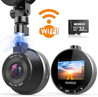 Dash Cam WiFi, WIMIUS 1080p Dash Camera for Cars, Magnetic Car Camera Recorder