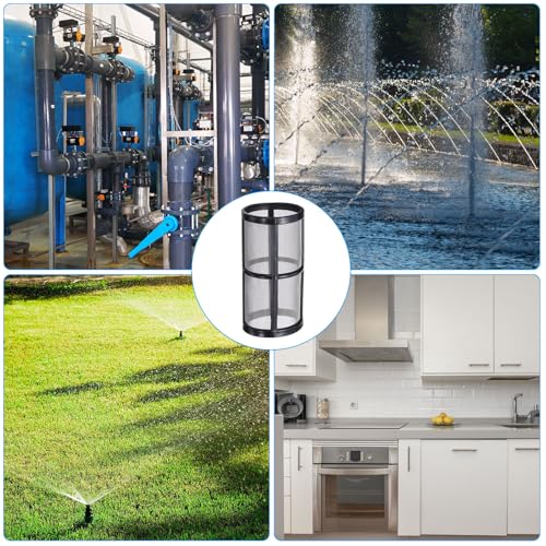PATIKIL 100 Mesh Inline Sieb Ersatz 4 Stück Edelstahl Filtersieb Zubehör Für Garten Schlauch Wasserpumpe Hochdruckreiniger