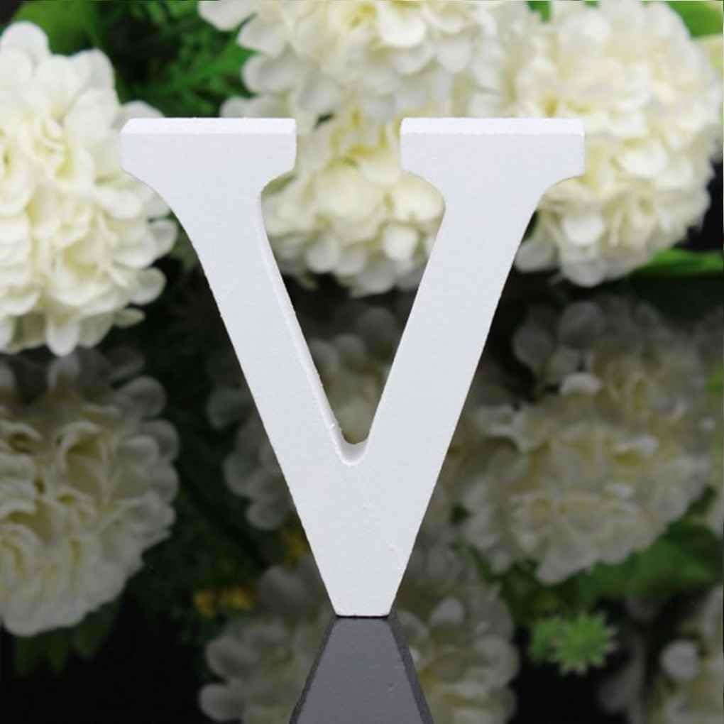 Mengonee 26 Large Wooden Letters Alphabet Wall Hanging Wedding Party Home Shop Decoration