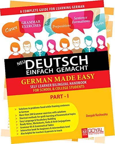 Image of GERMAN MADE EASY PART 1 + GERMAN MADE EASY PART 2 WITH ANSWER (Set of 4 books)