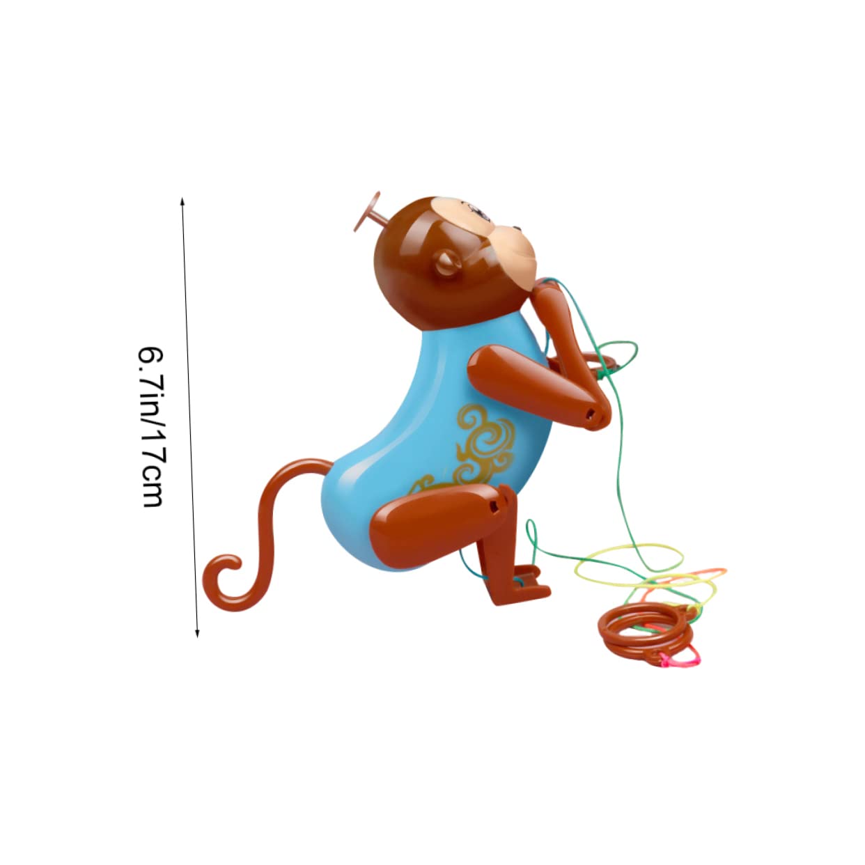 Milisten Pulling Plaything Monkey Climbing Toy Children's Interactive -Activated Plastic Material