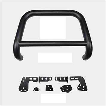 Black Steel Front Bumper Bull Bar Guard Protective Steel Bumper Grille Guard Compatible with Suzuki Jimny JB64 Sierra JB74W 2019 2024Front Bumper