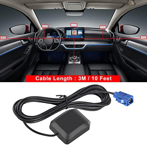 ALAMSCN Car GPS Antenna with Fakra C Female Adapter Waterproof Active GPS Navigation Aerial for Vehicles GPS Navigation System GPS Receiver