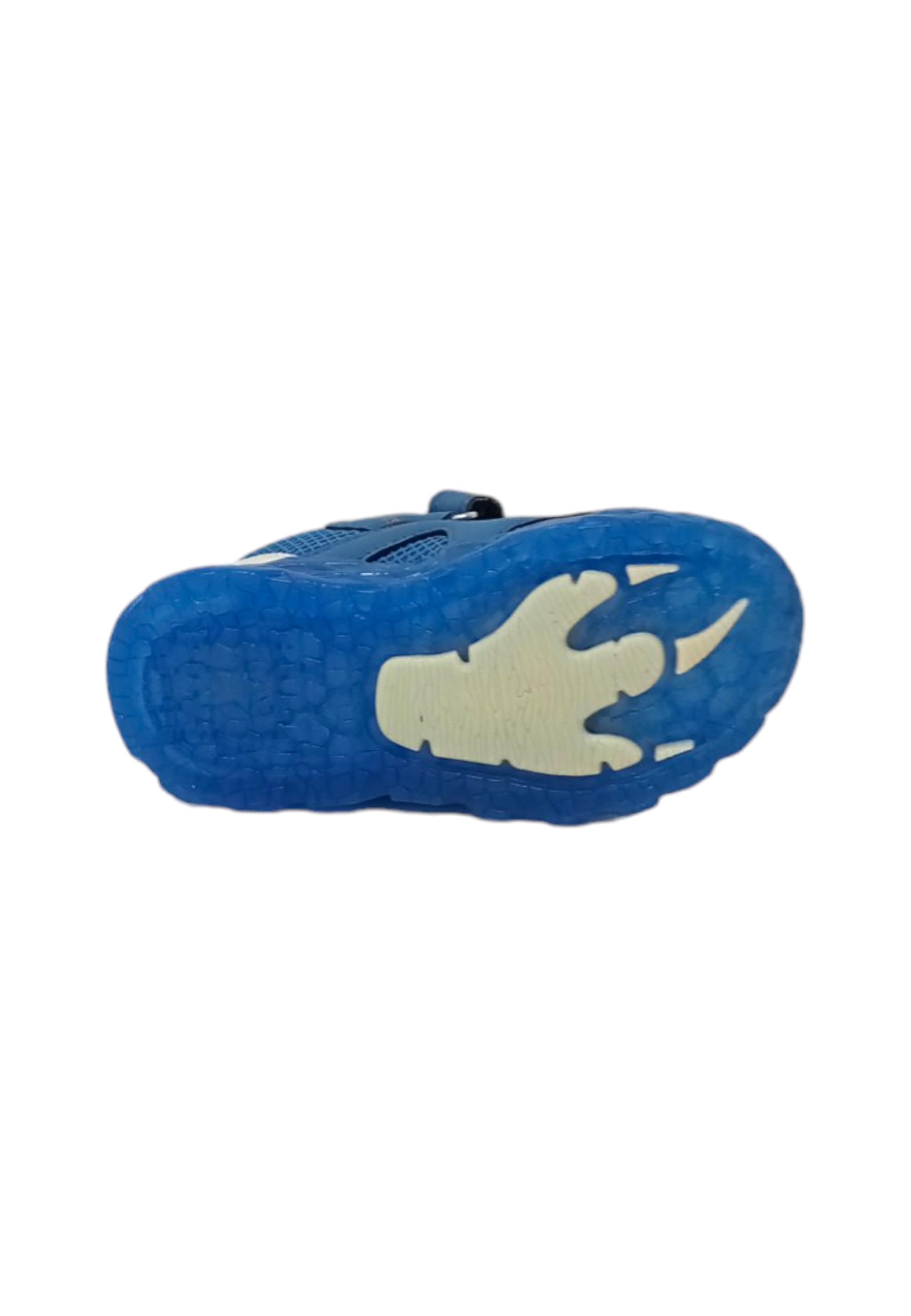 Bull Boys Schuh mit Lichtern Modell DNAL4508 BL06 Spinosaurus Blau Jeans