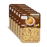 Trevijano Marokkanisches Couscous: 6 Tabletts à 300g. Ohne Zusatzstoffel: Couscous, getrocknete Tomaten, Sonnenblumenkerne, Knoblauch, rote Paprika, Zwiebel, Kreuzkümmel, Minze, Chili, Koriander.