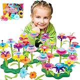 JoysToy Flower Building Toy Set, Garden Building Blocks Playset for Girls Boys, 98 PCS with 11 Colors Educational Kids Toys Creative for Decoration