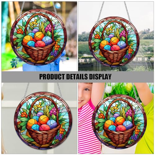 Adorno colgante de Pascua con gancho de succión potente y visibilidad doble cara 7
