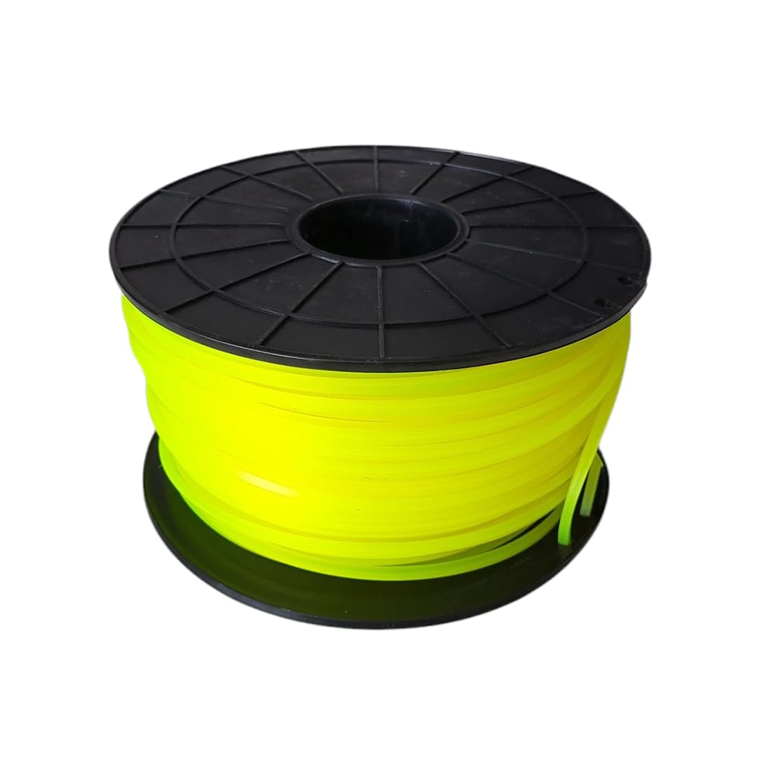 FAST WORLD SHOPPING Bobina 100 Mt Filo Quadrato per Testina Decespugliatore e Tagliaerba in Nylon Alta Densità, Spessore Ø 3 mm, Uso Intensivo e Manutenzione del Verde