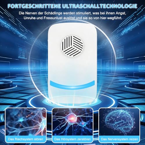 Bugshield Milben Stecker Ultraschall Gegen Milben 2026,Skield Bug Shield Milbenstecker, Effizientes Reduzieren von Milben Plug Für Schlafzimmer & Wohnbereiche Against Mite Bettwanzen (2)