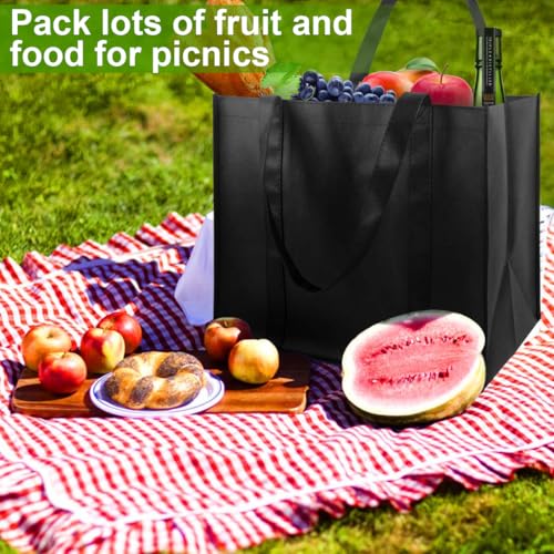 2 Pezzi Borsa per la Spesa Portatile, Borse Pieghevoli Riutilizzabili per Shopping e Viaggi, 41 x 33 x 26 cm