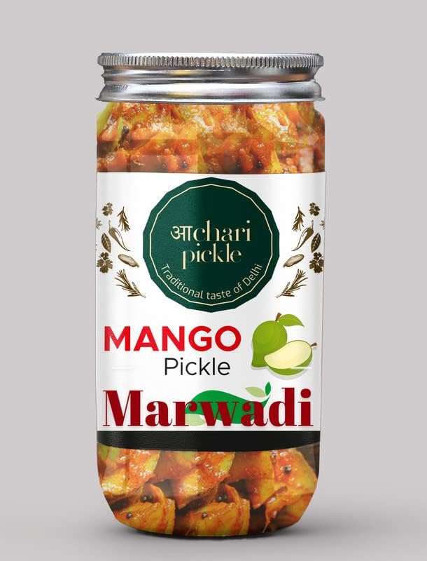 Marwadi Mango Pickle Homemade Fresh Mango/Aam Ka Aachar(400G) - Mother’s Recipe | Organic North Indian Pickle | Mango Pickle | Traditional Home Made Achaar